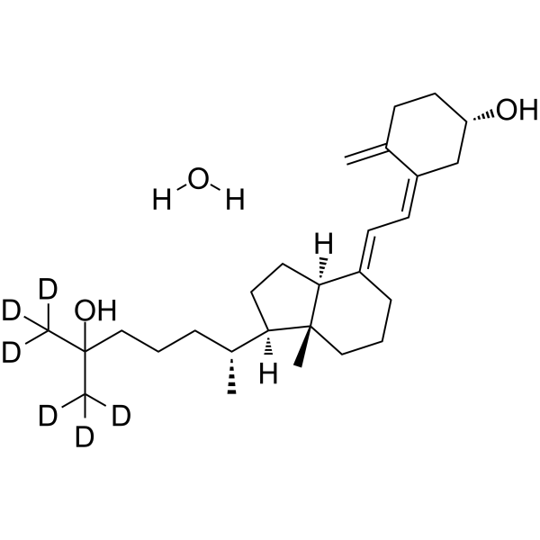 Calcifediol-d6 monohydrate (25-hydroxy Vitamin D3-d6 (monohydrate)) 2483831-70-3